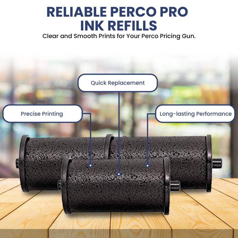 Perco حبر بيركو لأسلحة بيركو برو (1 و 2 خط) - عبوة من 4 بدائل للحبر - سهل التحميل، متميز، طباعة واضحة وجريئة - صنع في الولايات المتحدة - Image 5